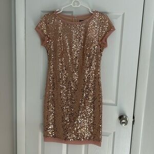 Pink sequin dress